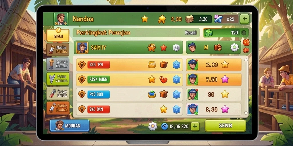 Pengalaman bermain yang seru dan mendebarkan.