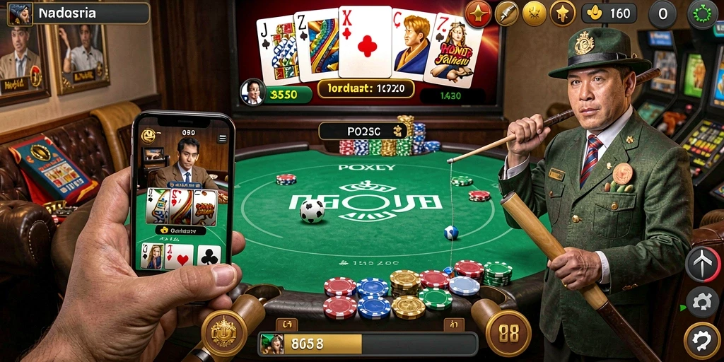 Fitur permainan multiplayer yang memungkinkan interaksi sosial.