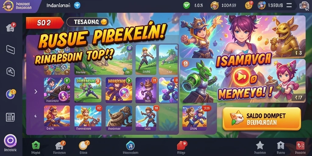 Adegan gameplay yang penuh warna dan dinamis.