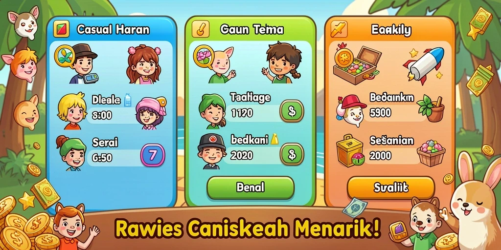 Tantangan menarik dalam setiap level.